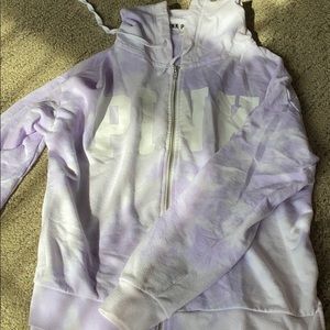 Tie dye zip up PINK hoodie